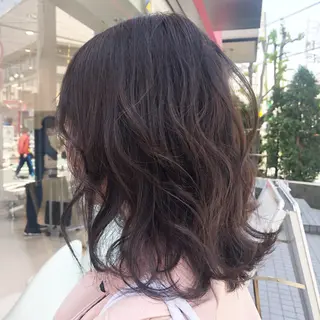 セミロング sano sayakaのヘアスタイル