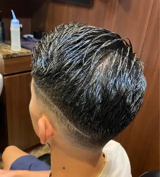 ショート メンズ blazeman barbershop 新宿店所属・猪井 明のヘアスタイル