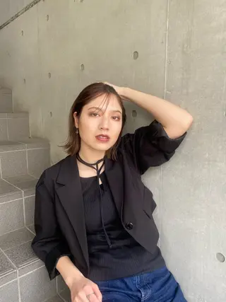 ミディアム カラー é.dit tokyo所属・チナ tinaのヘアスタイル