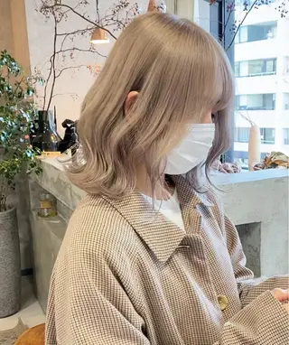 ミディアム カラー 髙橋 玲渚のヘアスタイル