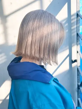 ミディアム カラー 韓国ヘアハイトーン 👾はちす👾のヘアスタイル