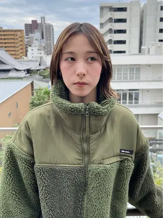 ミディアム 園田 渉 ◤SHIKIO◢のヘアスタイル