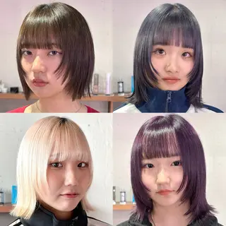 ショート pizzicato pacto所属・ボルドーカラー/ワイ ンレッド/長山遼太郎のヘアスタイル