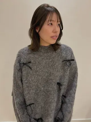 ミディアム カラー 平 有理のヘアスタイル
