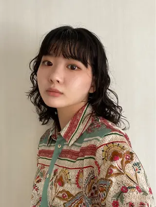 パーマ 本田 聖のヘアスタイル