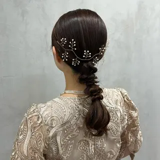 ミディアム ヘアアレンジ 🫧tomoka 透明感カラー🫧のヘアスタイル