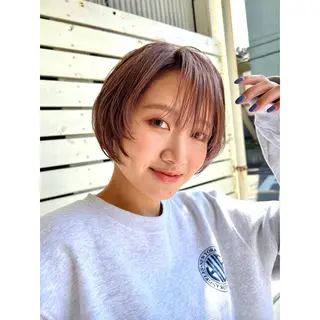 ショート re.share所属・茅ヶ崎/ショートボブ /ハイトーン/片野のヘアスタイル