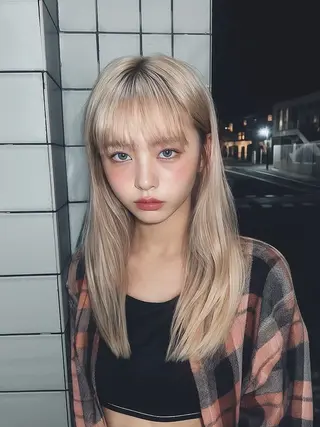 ロング Moana二俣川店所属・🔱ハイトーン🔱 当日予約⭕️のヘアスタイル