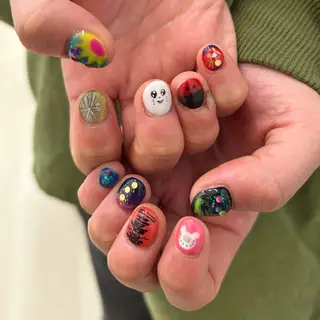 ネイル プライベートネイルサロンone nail所属・one nail 【カラフル/個性派】のネイルデザイン