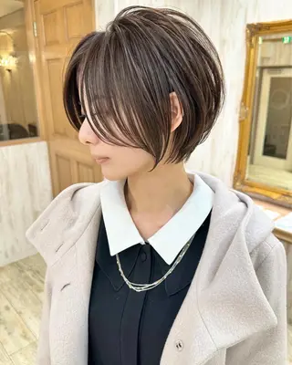 ショート おのだ あやなのヘアスタイル