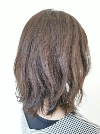 ミディアム カラー 髪質改善/ハイライト 小林秀樹のヘアスタイル