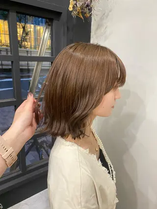 ミディアム ブリーチなしダブルカ ラー🩶manamiのヘアスタイル