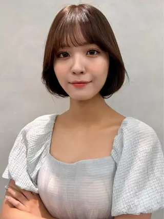 ショート カラー ヘアアレンジ ✨韓国レイヤー/ 透明感カラー✨冨永剛のヘアスタイル