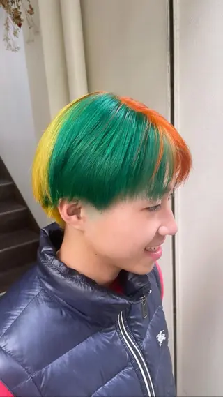 カラー メンズ silk🕯 hikaruのヘアスタイル