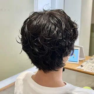ショート パーマ メンズカット /パーマ🍀田畑玖音のヘアスタイル