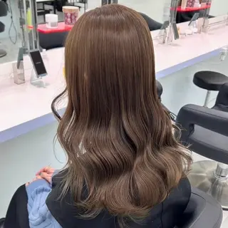 セミロング カラー 🎀🧁ダメージレス 艶髪カラー🧁🎀のヘアスタイル