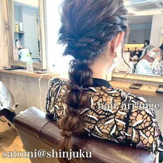 ヘアアレンジ 淡色ふんわりhair 新宿satomiのヘアスタイル