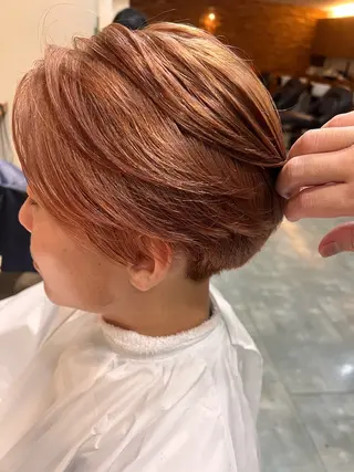 カラー メンズ little  porto所属・透明感・艶感 小坂隼斗のヘアスタイル