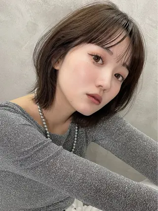 ミディアム 大宮韓国風レイヤー カット吉田こうすけのヘアスタイル
