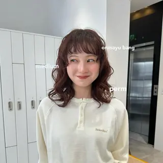 ミディアム パーマ Aya/パーマ /表参道のヘアスタイル