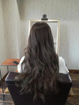 ロング カラー 西川 敏夫のヘアスタイル