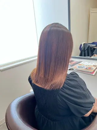 セミロング まとまるツヤ髪カット ┆Naruのヘアスタイル