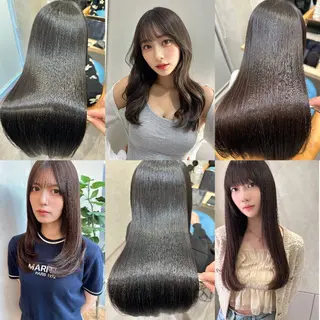 セミロング カラー ヘアアレンジ サロウィン銀座ray店所属・シノヅカ ケンゾーのヘアスタイル