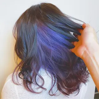 ロング カラー salowin 渋谷　joule所属・美髪矯正 韓国レイヤーのヘアスタイル