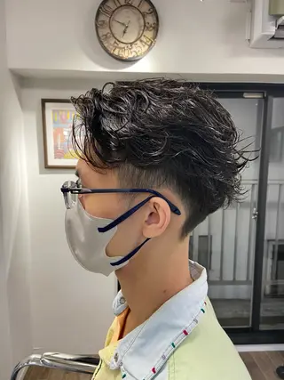 ショート パーマ メンズ メンズ/スパイキー ショート/isseyのヘアスタイル