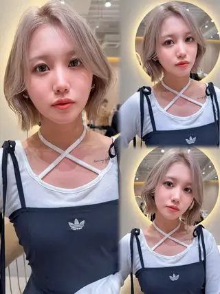 ショート カラー レイヤー✨縮毛矯正 川村利幸のヘアスタイル