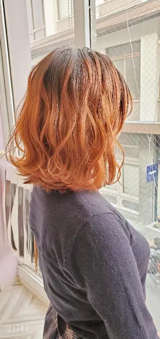 ミディアム カラー ヘアアレンジ ナカシマ  アユミのヘアスタイル