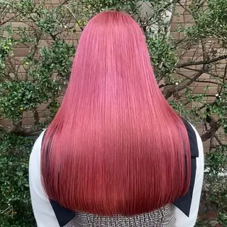 ロング ハイトーンカラー 特化型美容師TAKEのヘアスタイル