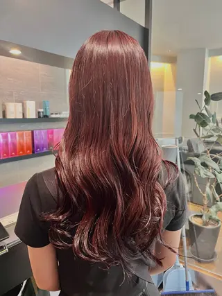 ロング カラー ブリーチなし ダブルカラー/ゆなのヘアスタイル