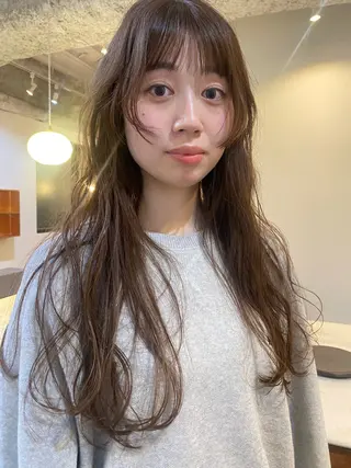ロング カラー 永田 愛莉のヘアスタイル