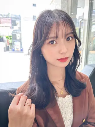 セミロング レイヤーカット/ ブリーチカラー/雅人のヘアスタイル