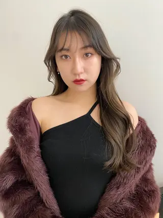 ロング 🐈⬛韓国ヘア カノン♥️のヘアスタイル