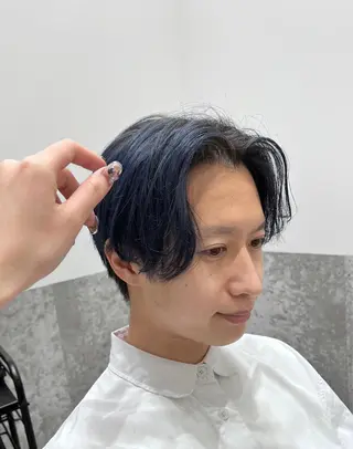 ミディアム カラー メンズ ally hairsalon所属・Emi .のヘアスタイル