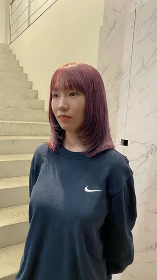 ミディアム マツザキ マナトのヘアスタイル