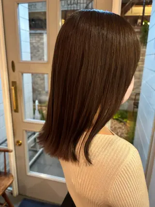 ミディアム カラー ながこ /透明感カラーのヘアスタイル