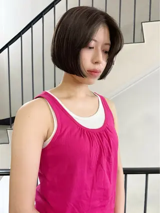 ショート カラー Vibe所属・hanami パーマ/透明感カラーのヘアスタイル