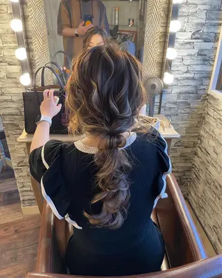 ロング ヘアアレンジ hair make  Lucciのヘアスタイル