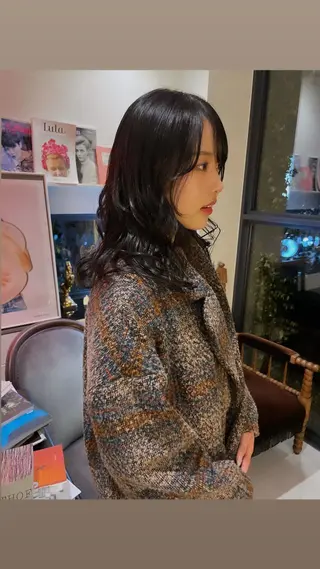 ミディアム カラー 太田 妃香/岡崎美容室のヘアスタイル