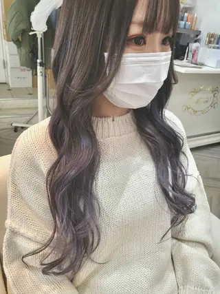 ロング カラー ヘアアレンジ ナカシマ  アユミのヘアスタイル