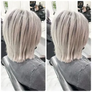 ショート 🦋ハイトーン🦋 石山 希理🦋のヘアスタイル