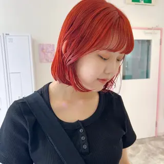 ショート カラー 🎀ダブルカラー/ ピンク×ガーリー🎀のヘアスタイル