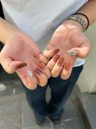 ネイル unwind ┊︎冬っぽネイル🎄のネイルデザイン