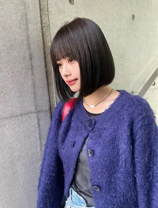 ショート 似合わせボブ🤍 女性らしさのあるヘアのヘアスタイル