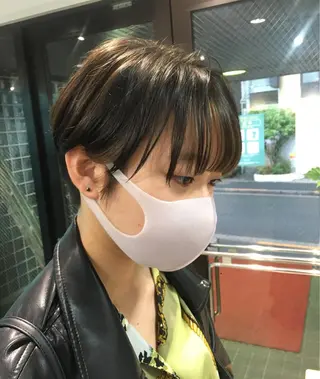 ショート カラー ヘアアレンジ 🧶ブリーチカラー TERU🧶のヘアスタイル