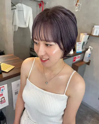 ショート カラー RIENS / ayu ♡のヘアスタイル