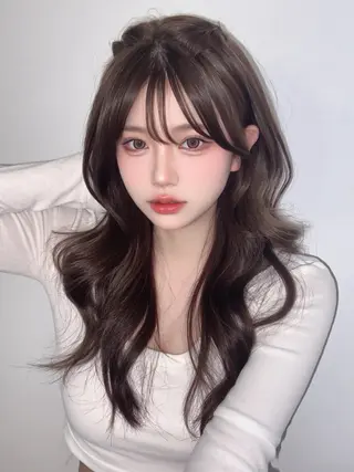 ロング カラー 巻ける縮毛矯正 Sachi🐰のヘアスタイル